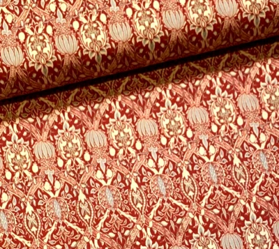 Stoff Baumwolle Meterware Baumwollstoff 50 cm Orientalische Ornamente auf Rot - Bild 1 von 4