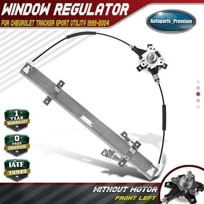 Regulador de ventana manual para Chevrolet Tracker Sport Utility 1999-2004 delantero izquierdo Foto 1 de 4