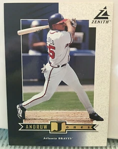 1998 Zenith Dare to Tear Andruw Jones rare 5x7" Jumbo SAMPLE #Z9 NOT TORN! - Picture 1 of 3