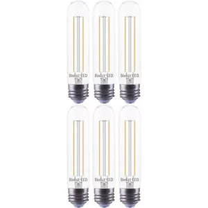 6 Pack Bioluz LED 94 CRI T10 LED Bulb 40W Dimmable Filament Lights Bulbs - Picture 1 of 10