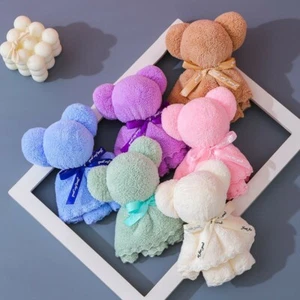 Soft Towel Bear Gift Wedding Present Birthday Souveniour 30cm x 30cm - Picture 1 of 3
