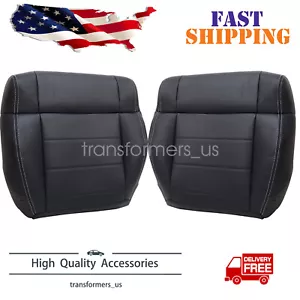Cubierta de asiento inferior de cuero negra para conductor y pasajero Jeep Wrangler 2008-2012 - Imagen 1 de 17