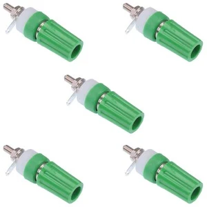 5 x CLIFF Green 4mm Binding Post Socket 15A CL1508 - Picture 1 of 1