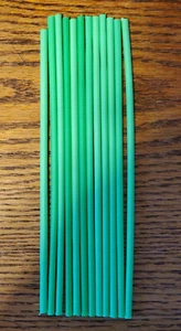 Green Plastic Tubing 12 - 8" x 3/16" OD 1/8 ID Fishing Lure Making Supplies - Picture 1 of 2