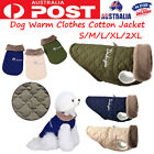Warm Winter Dog Clothes Cotton Jacket Pet Vest Coat Sweater Puppy Cat Jumper AU