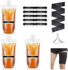 15 Pcs Urine Test Complete Kit Includes 3 Transparent Leakproof Bags,10 Adhesive - Picture 1 of 7