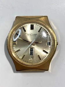 Vintage BERTMAR Automatic Men's Watch Pre-Owned Doesn't Run (30-#19) - Picture 1 of 6