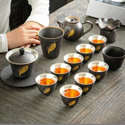 Juego de té de plata esterlina para el cuidado de la salud tetera de cerámica jarra taza de té nuevo Foto 1 de 4