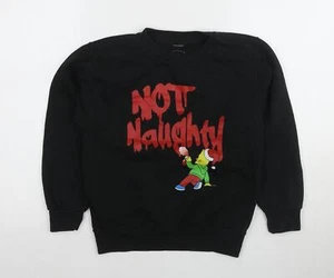 Simpsons Boys Black Graphic Print Pullover Sweatshirt L - Picture 1 of 12