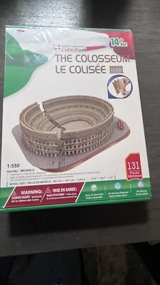 CubicFun Il Colosseo Puzzle 3D Carta/Schiuma 131 Pezzi 1:550 #MC055h-2 Nuovo  - Immagine 1 di 4