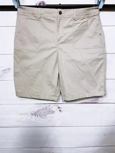 Pantaloncini donna Croft & Barrow taglia 16 elasticizzati kaki tasche alte - Foto 1 di 6