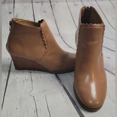 Jack Rogers Tan Wedge Booties size 7.5 - Image 1 of 4