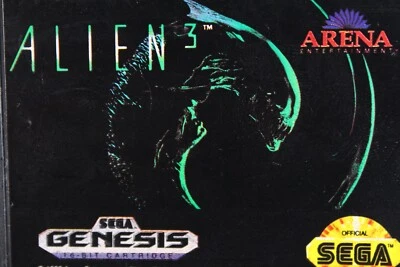 Sega Genesis Alien 3 III vintage original video game loose cart classic 1992 - Image 1 of 4