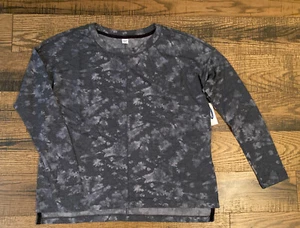 Old Navy Active Shirt Women Small Charcoal Gray Long Sleeve Relaxed Pullover Top - Bild 1 von 4