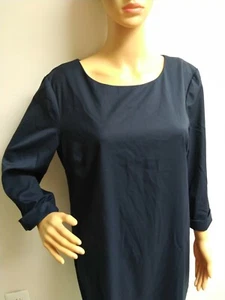 Abito casual donna blu Sisley manica 3/4 taglia LG - Foto 1 di 6