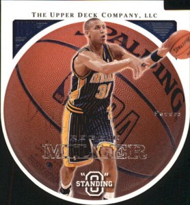 2003-04 Upper Deck Standing O Basketball Die Cuts/Embossed #27 Reggie Miller