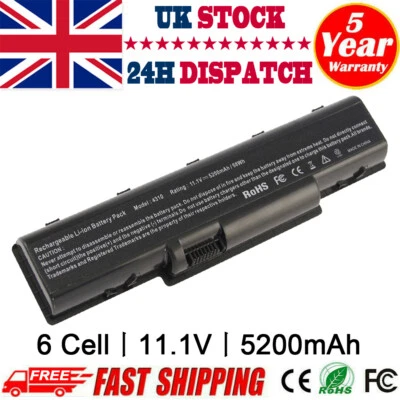 Laptop Battery For Acer Aspire 5734Z 5735Z 5738 5740 4710 4720 AS07A75 AS07A51 - Image 1 of 4