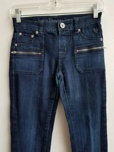 Justice Premium Jeans Gr. 14S dunkle Waschung Röhrenjeans Reißverschlusstaschen  - Bild 1 von 6