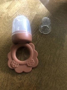 Baby Obst- oder Gemüsefutterautomat, Baby Frischfutterautomat Schnuller braun - Bild 1 von 2
