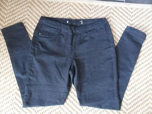 DENIM CO SMART BLACK STRETCHY "JEGGINGS" JEANS SIZE 12 L29" MUST L@@K!! - Picture 1 of 3