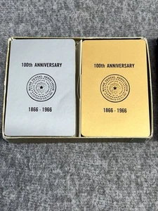 Tarjetas de juego de colección Asociación Dental de Maine 100 aniversario 1966 DOS BARAJAS - Imagen 1 de 6