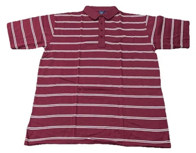 Nuevo polo de golf J. Blair vintage manga corta a rayas rojo blanco para hombre talla 2XL  Foto 1 de 4