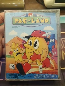 PAC-LAND X COMMODORE 64 GIOCO ORIGINALE CASSETTA C64 GAME QUICKSILVA - Afbeelding 1 van 6