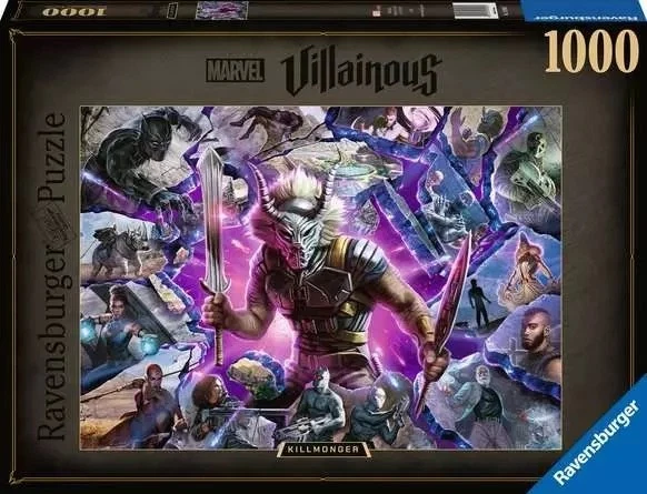 Ravensburger #16906 MARVEL VILLAINOUS: KILLMONGER 1000 шт. головоломка новый - Изображение 1 из 1