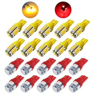 20Pcs T10 LED Cab Roof Marker Light Amber Red for Hummer H2 Ford F-250 F-350 - Picture 1 of 8