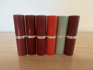 6 Clinique Lipstick Plum Pop 2, Raspberry Glace, Runway Coral, Rosette, Bare Pop - Picture 1 of 13