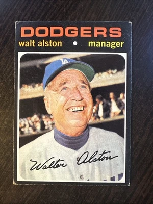 1971 TOPPS #567 WALT ALSTON LOS ANGELES DODGERS EX *Hot Corner Vintage* A - Image 1 of 2