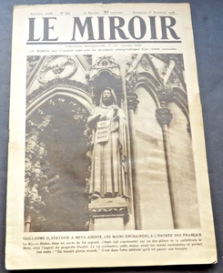 Le Miroir Journal (The Mirror) Sunday 1 December 1918, No. 262 French Magazine. - Picture 1 of 8