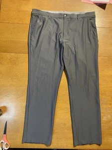 Adidas Mens Size 40X32 Gray Golf Pants Performance Stretch Chino EUC - Picture 1 of 11