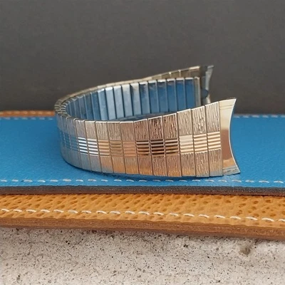 7/8" 22mm Bulova Oro Amarillo RGP Sin Usar Clásico Años 60 Años 70 Vintage Correa Foto 1 de 4