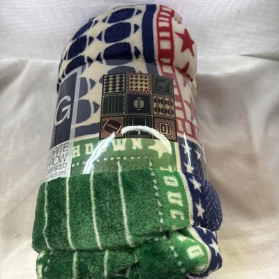 Manta de felpa de gran tamaño The Big One 5'x6' o 60"x72"- fútbol Foto 1 de 4