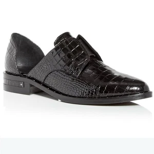 Oxford Freda Salvador senza lacci in pelle Croc d'Orsay nere da donna 8,5 $395 - Foto 1 di 15