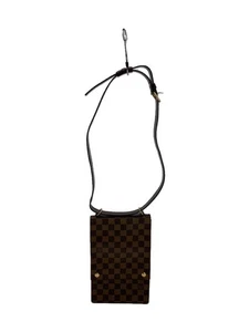 Bolso de Hombro LOUIS VUITTON Portobello _ Damier Level Marrón PVC BRW Usado - Imagen 1 de 7
