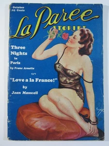 La Paree Stories Pulp v. 4 #10, Oct. 1933  GD/VG  Earle Bergey Cover! Pin-ups! - Picture 1 of 5