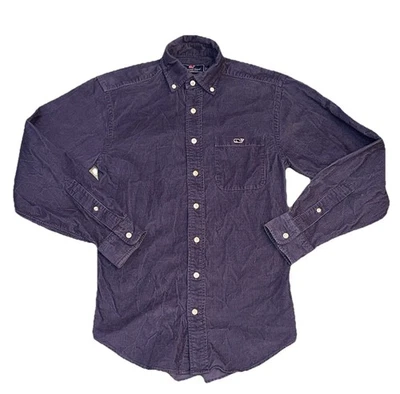 Vineyard Vines Mens X-Small Corduroy Button Down Shirt Tucker Shirt Blue VGC XS - Image 1 of 4
