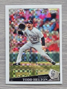 TODD HELTON XFRACTOR 2009 TOPPS CHROME ROCKIES - Picture 1 of 2