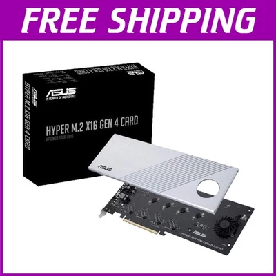 PCIe 4.0 X16 Expansion Card with 4 NVMe M.2 Support - Ultimate Performance - Image 1 of 4