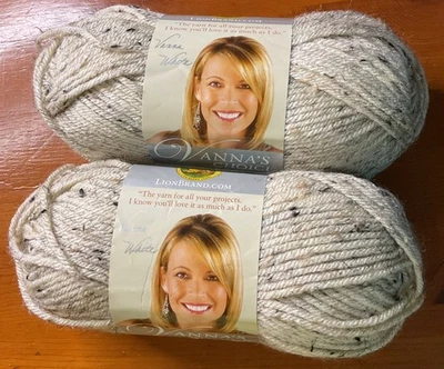Nuevo (2) Hilo Marca León Vanna's Choice Hilo 4-Med Avena 145 yardas cada uno 3 OZ Foto 1 de 4