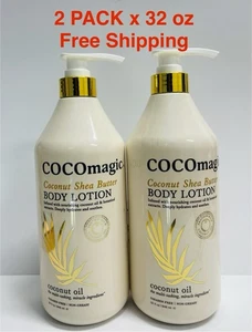 COCOmagic Coconut Shea Butter Protein-Rich Botanical Soothing BODY LOTION 32ozX2 - Picture 1 of 4