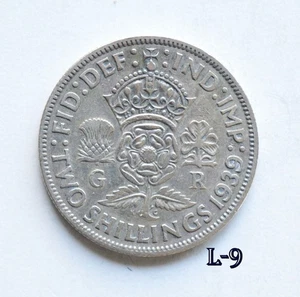 Reino Unido 1941 One Florin Silver (L-9) envío gratuito - Imagen 1 de 2