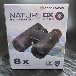 Celestron NatureDX 8x42mm Binoculars 72322 NEW Waterproof Roof Prism Bak-4 ✅ - Picture 1 of 7