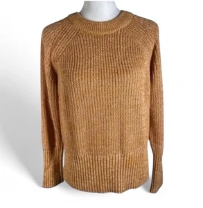 Universal Thread Large braun meliert Rundhals eng Strick Langarm Pullover - Bild 1 von 8