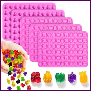Stampi Snack Frutta Silicone Senza Bpa, Gommoso Candy Cioccolato Stampo per Bambini - Foto 1 di 24