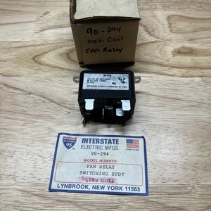 INTERSTATE ELECTRIC 90-294 - 110v COIL FAN RELAY - Picture 1 of 11