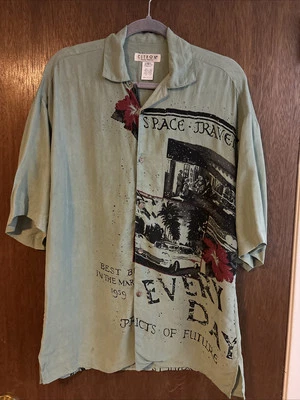 citron santa monica nifty hombre seda atomic 1959 retro manga corta talla S Foto 1 de 4