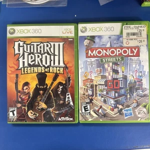 Guitar Hero 3 Legends of Rock / monopoly streets  Xbox 360 CIB - Picture 1 of 5